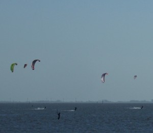 Kitesurfer in Wremen